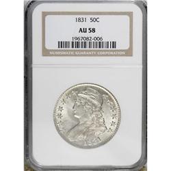 1831 50C AU58 NGC