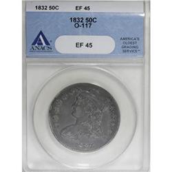 1832 50C Small Letters XF45 ANACS