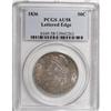 Image 1 : 1836 50C Lettered Edge AU58 PCGS