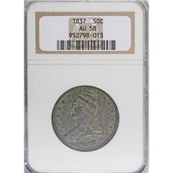 1837 50C AU58 NGC