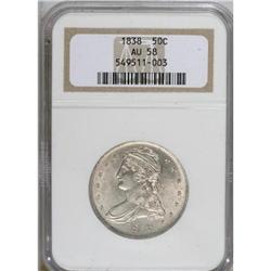 1838 50C AU58 NGC