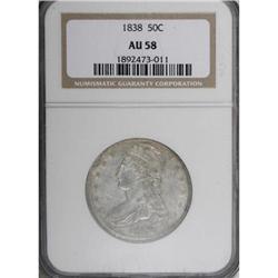 1838 50C AU58 NGC
