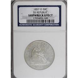 1857-O 50C S.S. Republic NGC