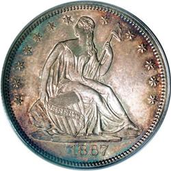 1867 50C MS64 PCGS