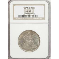 1872-S 50C AU58 NGC