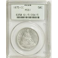 1875-CC 50C MS61 PCGS