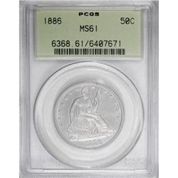 1886 50C MS61 PCGS