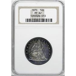 1870 50C PR62 NGC