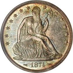 1874 50C Arrows PR65 NGC