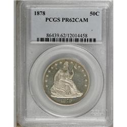1878 50C PR62 Cameo PCGS