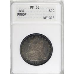 1881 50C PR63 ANACS