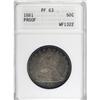 Image 1 : 1881 50C PR63 ANACS