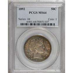 1892 50C MS64 PCGS