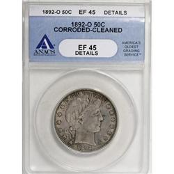 1892-O 50C XF45 Details ANACS
