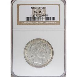 1896-O 50C AU55 NGC