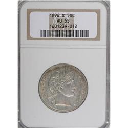 1896-S 50C AU55 NGC