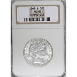 1909-S 50C MS63 NGC
