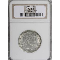 1914 50C AU58 NGC