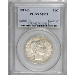 1915-D 50C MS63 PCGS