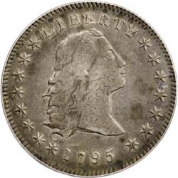 1795 $1 Flowing Hair, Three Leaves VF30 PCGS