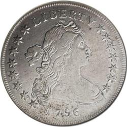 1796 $1 Small Date, Small Letters VF30 ANACS
