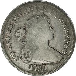 1797 $1 9x7 Stars, Large Letters Fine 12 ANACS