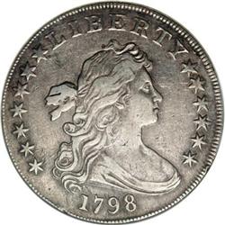 1798 $1 Large Eagle XF40 ANACS
