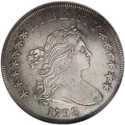 1798 $1 Large Eagle AU50 NGC