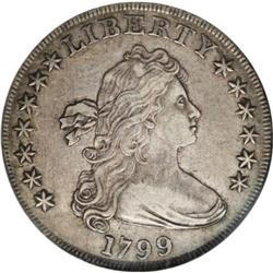 1799 $1 7x6 Stars AU50 NGC