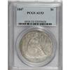 Image 1 : 1847 $1 AU53 PCGS