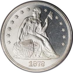 1872 $1 PR64 Cameo PCGS