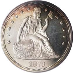 1873 $1 PR64 Cameo PCGS