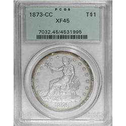1873-CC T$1 XF45 PCGS
