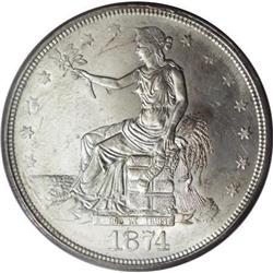 1874-CC T$1 MS63 PCGS