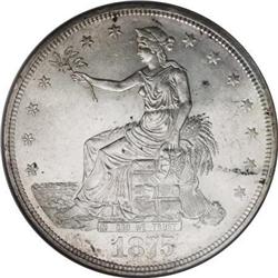 1875 T$1 MS61 NGC