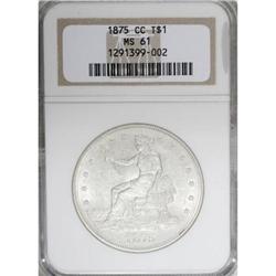 1875-CC T$1 MS61 NGC