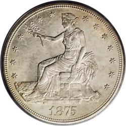 1875-S T$1 MS63 PCGS