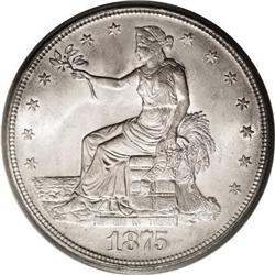 1875-S T$1 MS64 PCGS