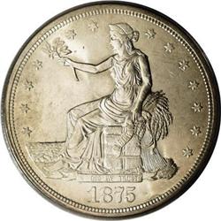 1875-S T$1 MS64 PCGS