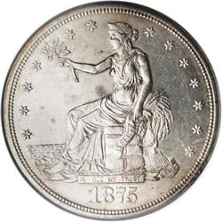 1875-S/CC T$1 MS61 NGC