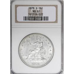 1878-S T$1 MS61 NGC