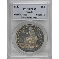 1882 T$1 PR62 PCGS