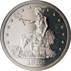 1882 T$1 PR63 Cameo NGC