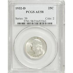 1932-D 25C AU58 PCGS