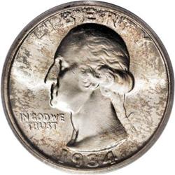 1934 25C Doubled Die Obverse MS66 PCGS