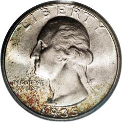 1935-D 25C MS67 PCGS