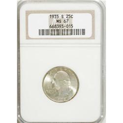 1935-S 25C MS67 NGC