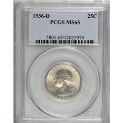 1936-D 25C MS65 PCGS