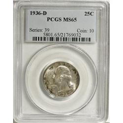 1936-D 25C MS65 PCGS
