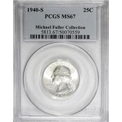 1940-S 25C MS67 PCGS